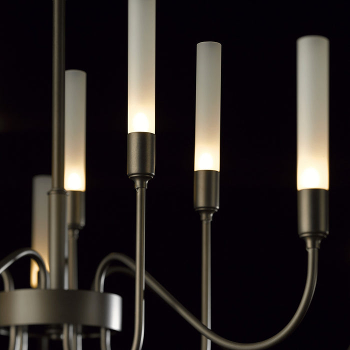 Hubbardton Forge 106030-SKT-07 Ten Light Chandelier, Dark Smoke