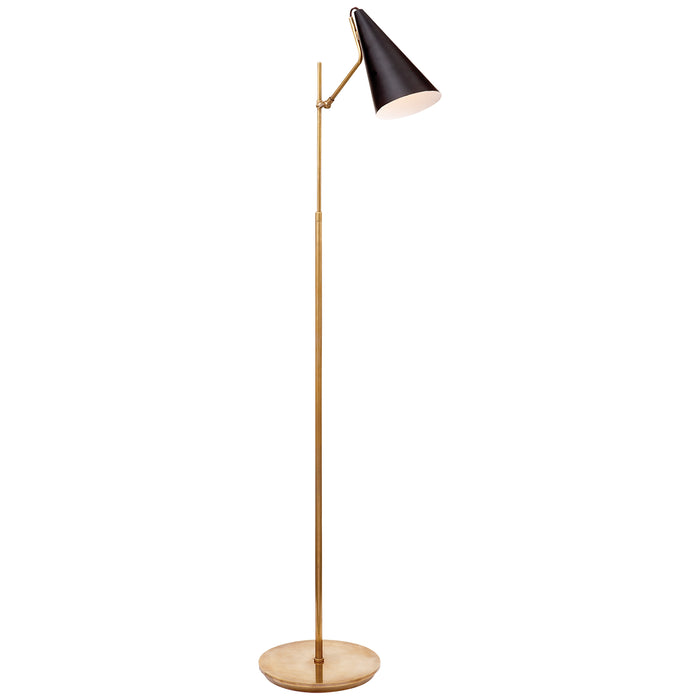 Visual Comfort Signature ARN 1010HAB-BLK One Light Floor Lamp, Brass with Black