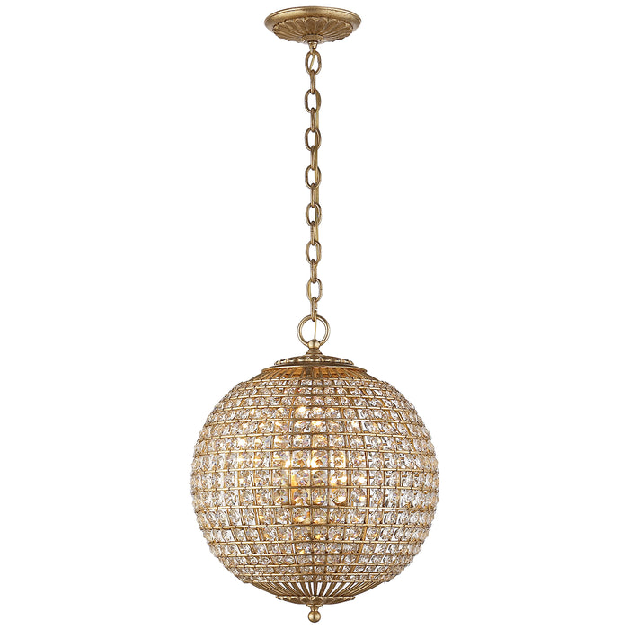 Visual Comfort Signature ARN 5100G-CG Four Light Chandelier, Gild
