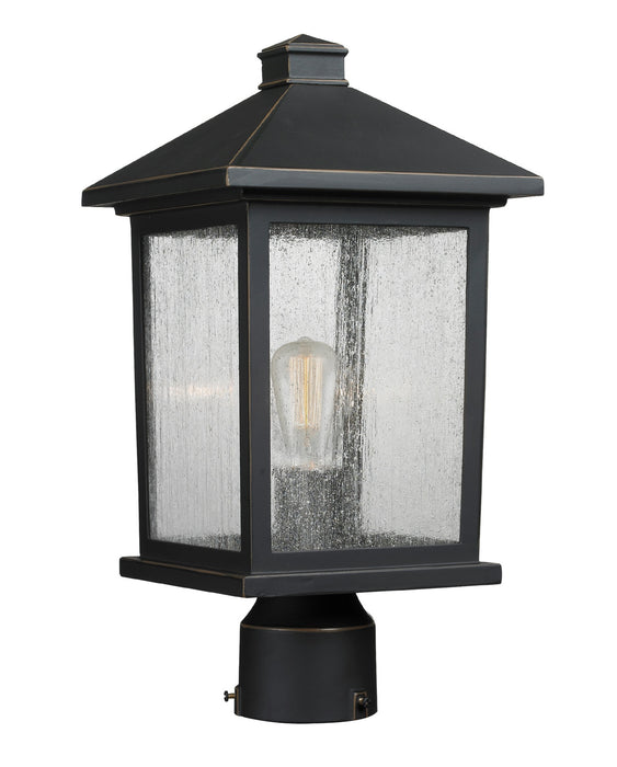 Z-Lite 531PHMR-ORB One Light Outdoor Post Mount Fixture, Oil Rubbed Bronze