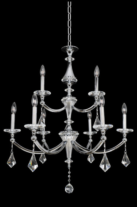 Allegri 012172-010-FR001 Nine Light Chandelier, Chrome