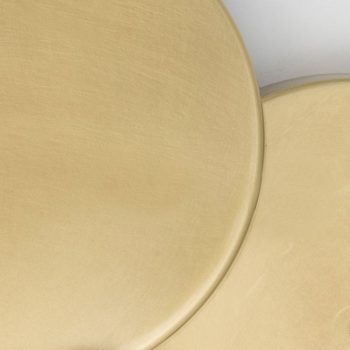 Crystorama 2263-AG Three Light Flush Mount, Aged Brass