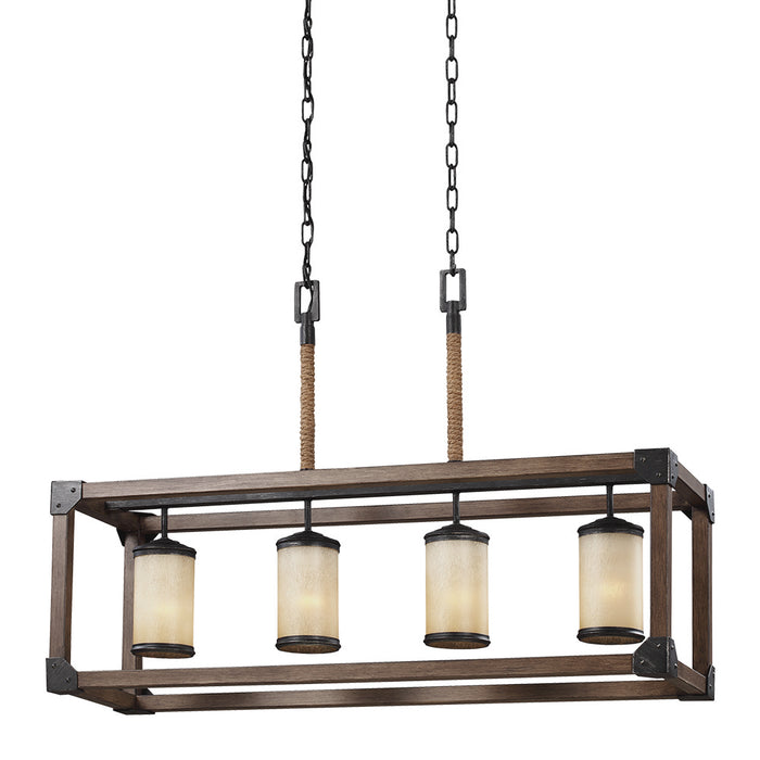 Generation Lighting 6613304-846 Four Light Island Pendant, Stardust