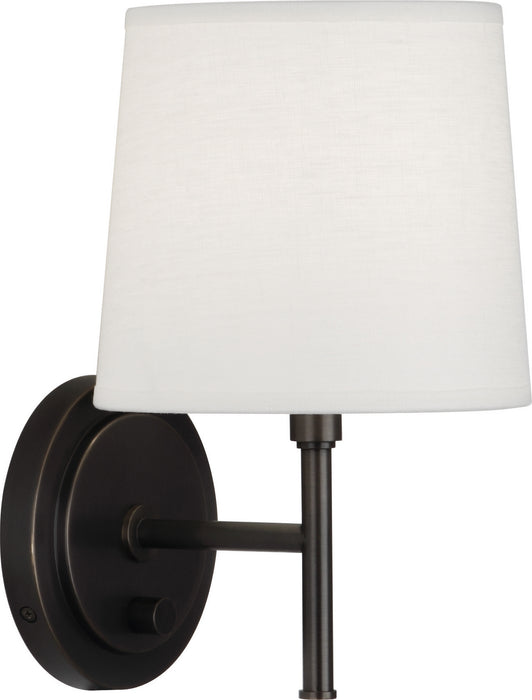 Robert Abbey Z349 One Light Wall Sconce, Deep Patina Bronze
