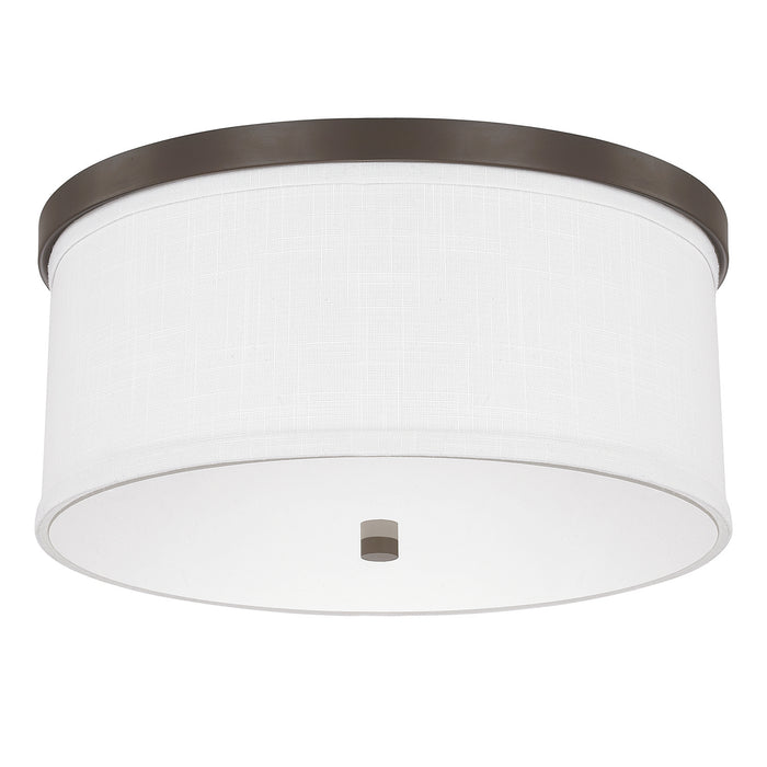 Capital Lighting 2015BB-480 Three Light Flush Mount, Burnished Bronze