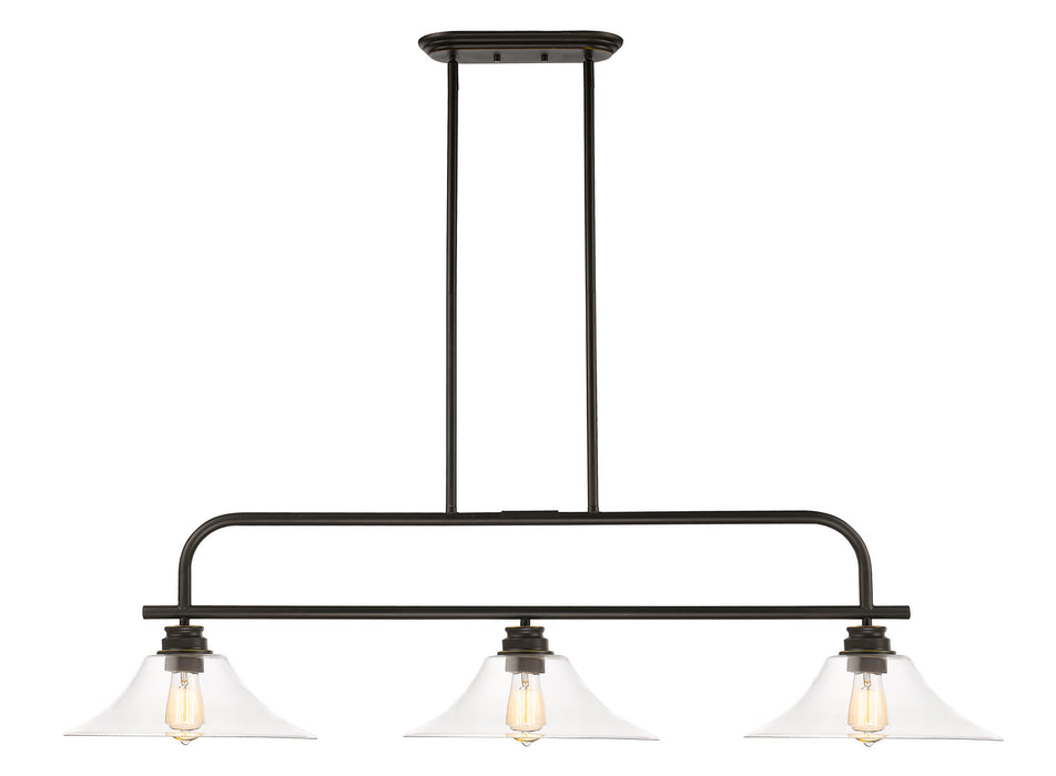 Z-Lite 428-3B-OB Three Light Billiard, Olde Bronze