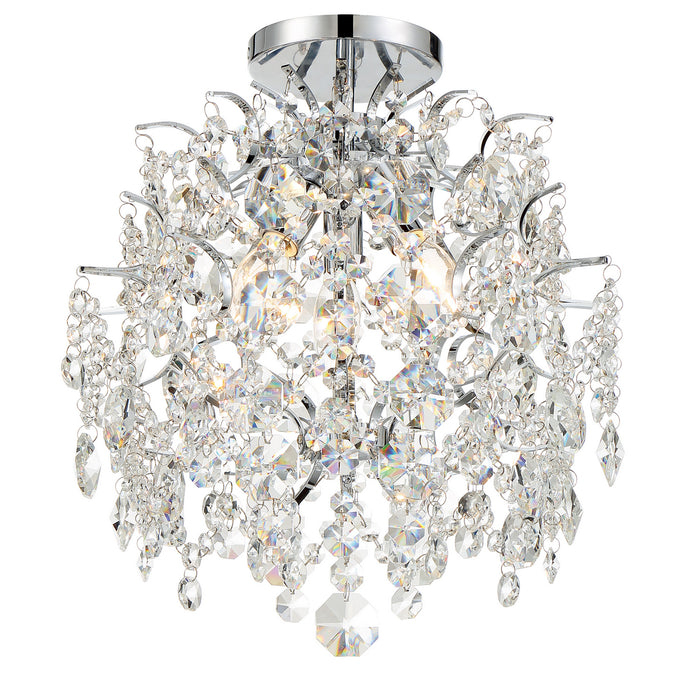 Minka-Lavery 3150-77 Three Light Mini Chandelier, Chrome