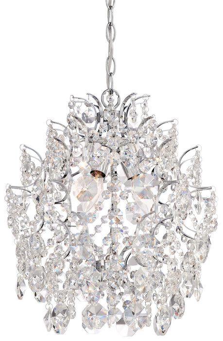 Minka-Lavery 3150-77 Three Light Mini Chandelier, Chrome