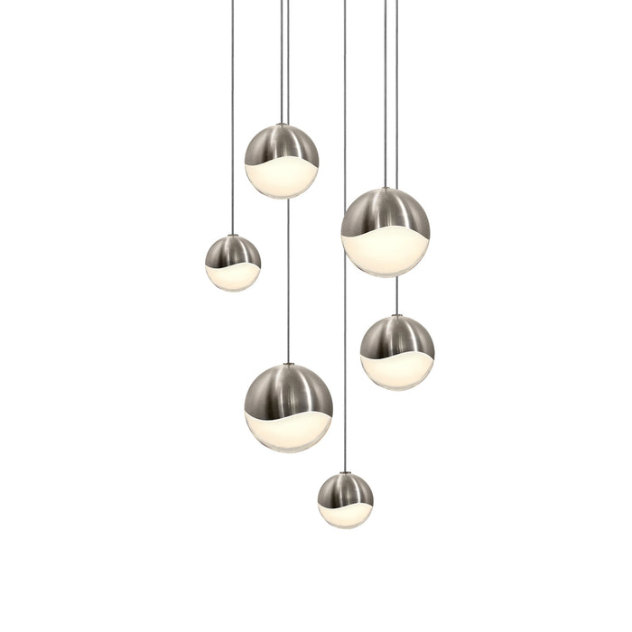 Sonneman 2915.13-AST LED Pendant, Satin Nickel