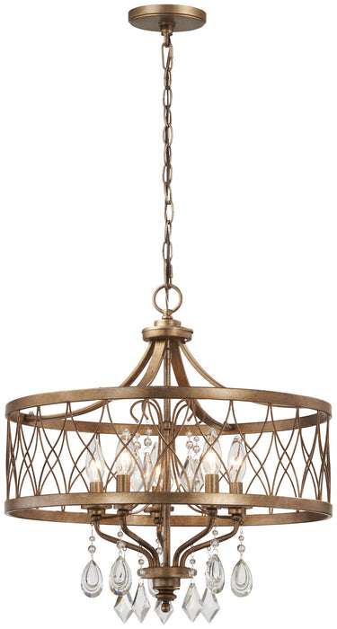 Minka-Lavery 4404-581 Five Light Chandelier, Olympus Gold