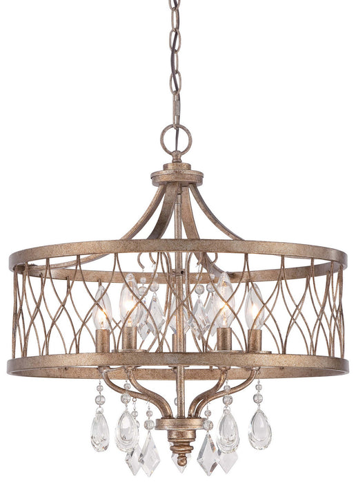 Minka-Lavery 4404-581 Five Light Chandelier, Olympus Gold