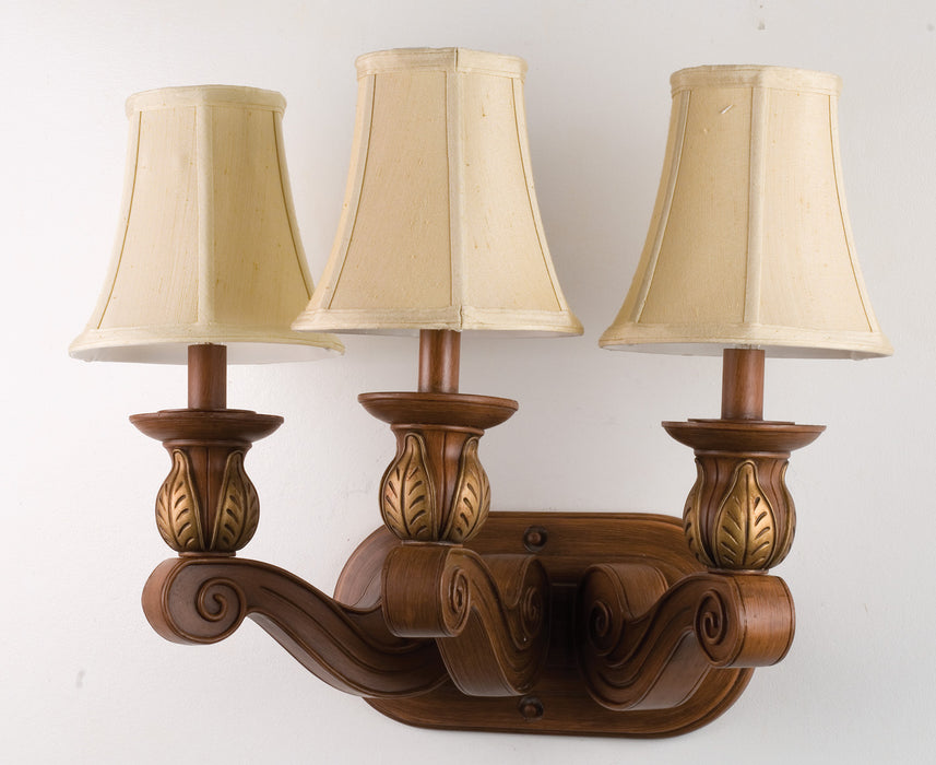 Meyda Tiffany 71475 Three Light Vanity, Portsmouth Cherry