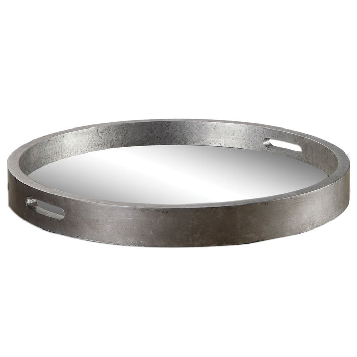 Uttermost 19997 Tray, Antiqued Silver