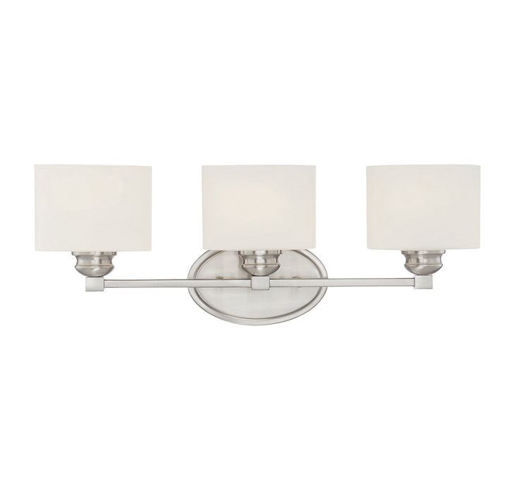 Savoy House 8-890-3-SN Three Light Bath Bar, Satin Nickel