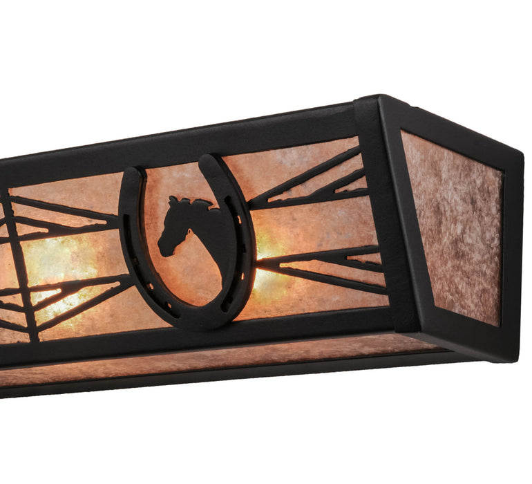 Meyda Tiffany 158521 Four Light Vanity, Bold Black