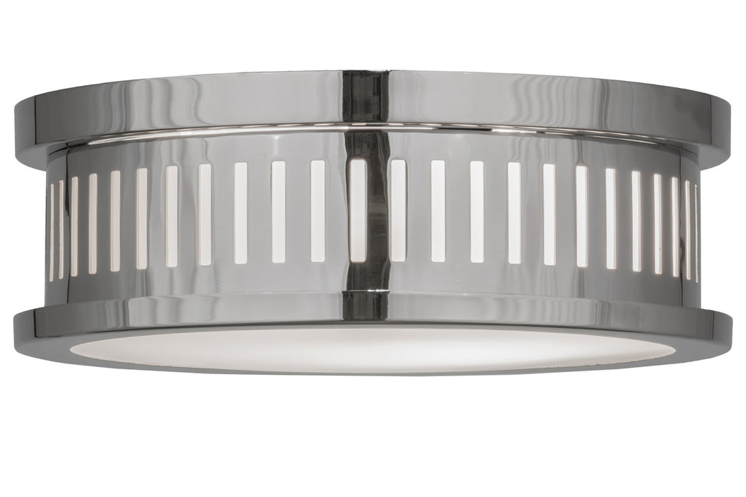 Meyda Tiffany 145703 Two Light Flushmount, Extreme Chrome