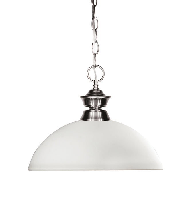 Z-Lite 100701BN-DMO14 One Light Pendant, Brushed Nickel