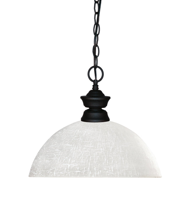 Z-Lite 100701MB-DWL14 One Light Pendant, Matte Black