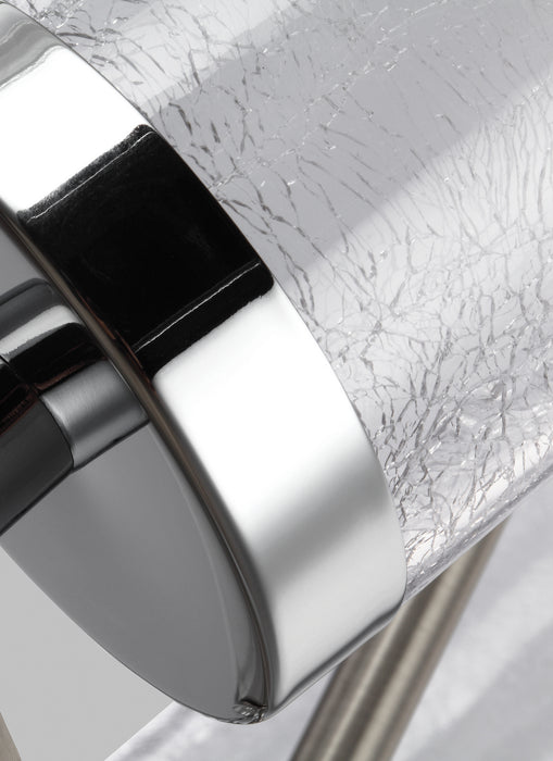 Generation Lighting F2985/6SN/CH Six Light Chandelier, Satin Nickel / Chrome