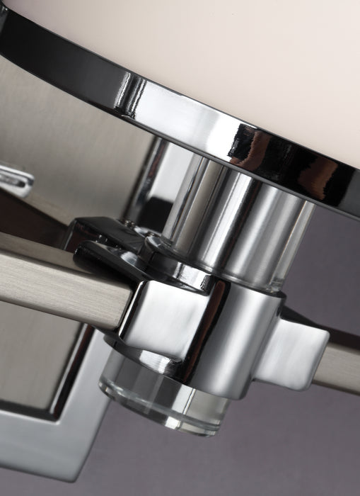 Generation Lighting VS23303SN/CH Three Light Vanity, Satin Nickel / Chrome