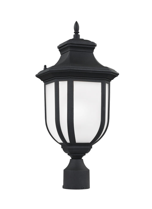 Generation Lighting 8236301-12 One Light Outdoor Post Lantern, Black