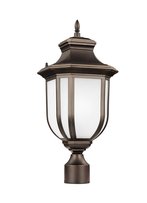 Generation Lighting 8236301-71 One Light Outdoor Post Lantern, Antique Bronze