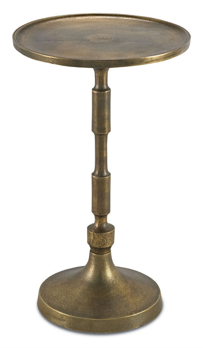Currey and Company 4189 Accent Table, Brass