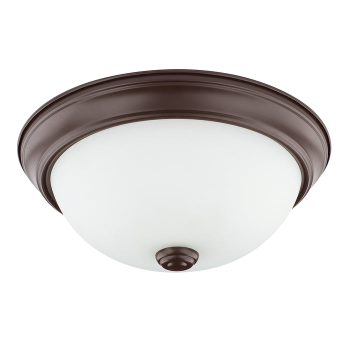 Capital Lighting 214721BZ Two Light Flush Mount, Bronze