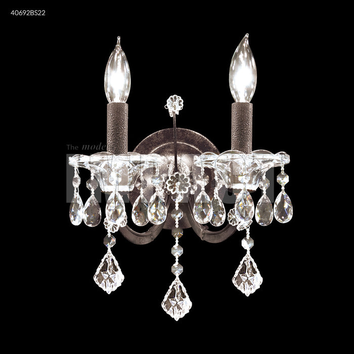 James R. Moder 40692BS22 Two Light Wall Sconce, Burnt Sienna