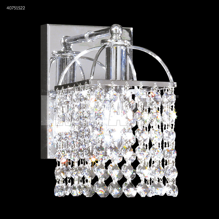 James R. Moder 40751S22 One Light Wall Sconce, Silver