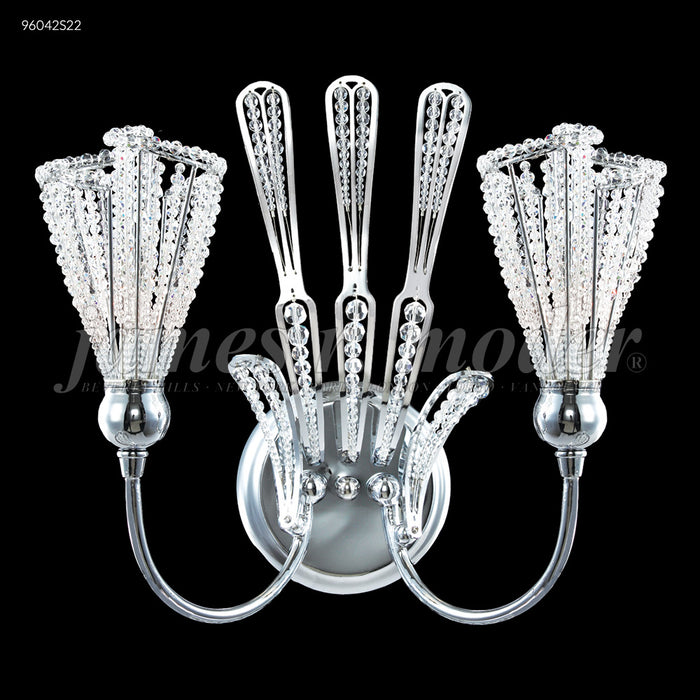 James R. Moder 96042S22 Two Light Wall Sconce, Silver
