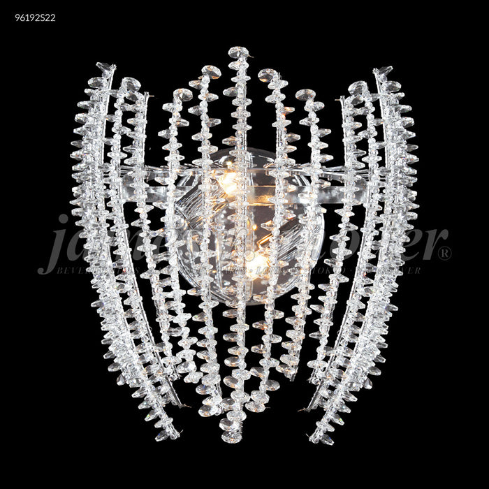 James R. Moder 96192S22 Two Light Wall Sconce, Silver