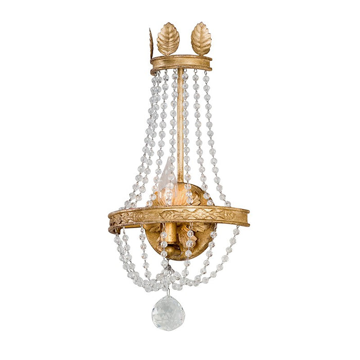 Troy Lighting B5361-VGL One Light Wall Sconce, Vintage Gold Leaf