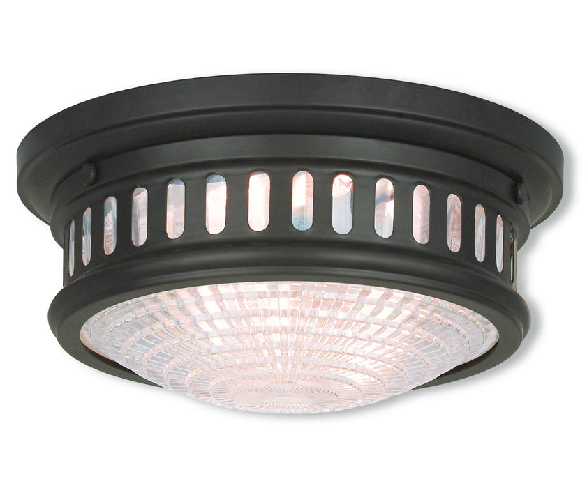 Livex Lighting 73051-07 Two Light Ceiling Mount, Bronze