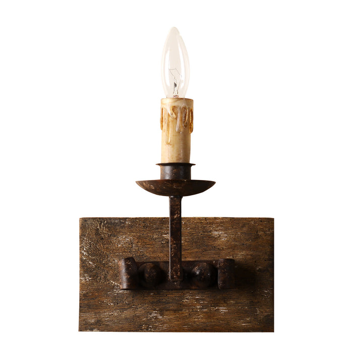 Terracotta Designs W5121-1 One Light Wall Sconce, Reclaimed Wood