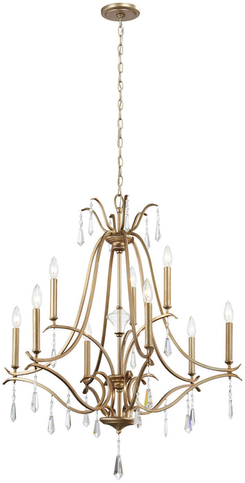 Minka-Lavery 4449-582 Nine Light Chandelier, Brio Gold