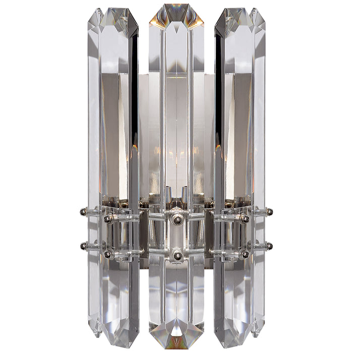 Visual Comfort Signature ARN 2124PN-CG One Light Wall Sconce, Polished Nickel