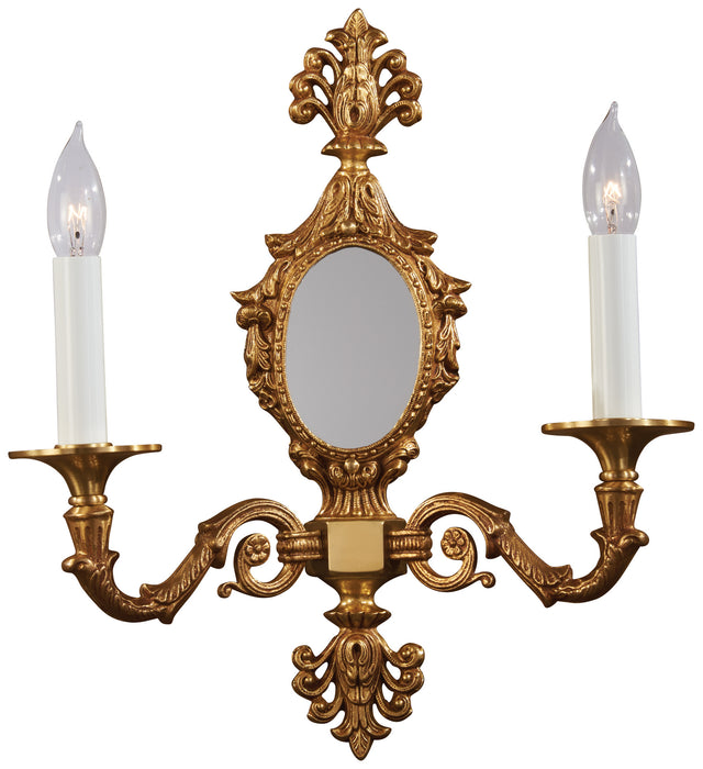 Metropolitan N950094 Two Light Wall Sconce, French Gold