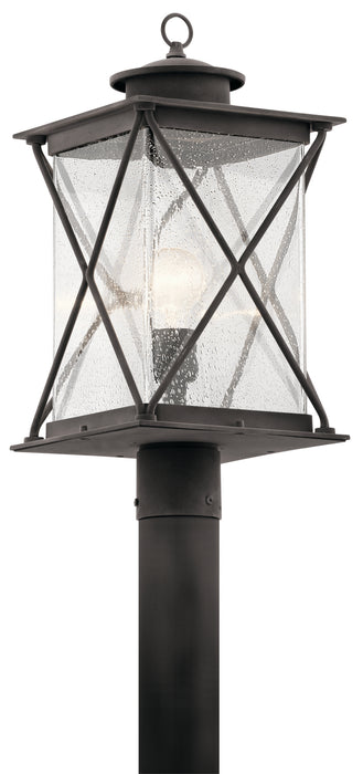 Kichler 49746WZC One Light Outdoor Post Mount, Weathered Zinc