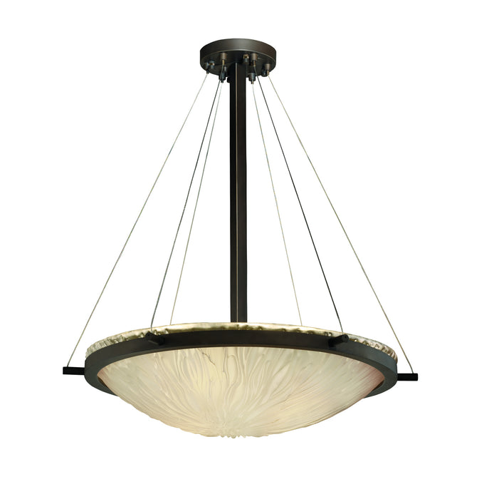 Justice Designs GLA-9692-35-WTFR-DBRZ-LED5-5000 LED Pendant, Dark Bronze