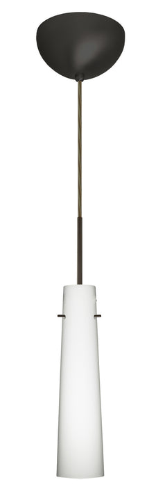 Besa 1BC-567407-HAL-BR One Light Pendant, Bronze