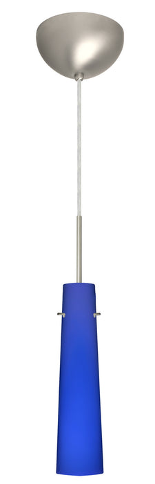 Besa 1BC-5674CM-HAL-SN One Light Pendant, Satin Nickel