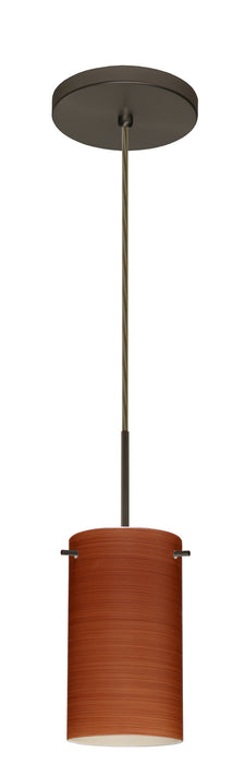 Besa 1BT-4404CH-LED-BR One Light Pendant, Bronze