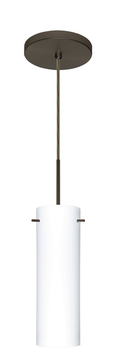 Besa 1BT-493007-MED-BR One Light Pendant, Bronze