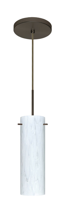 Besa 1BT-493019-MED-BR One Light Pendant, Bronze