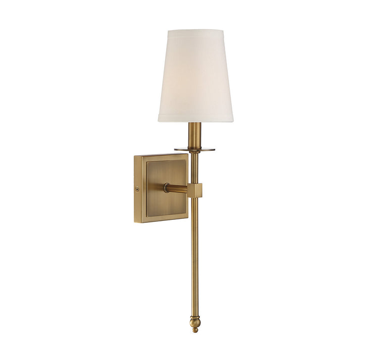 Savoy House 9-302-1-322 One Light Wall Sconce, Warm Brass