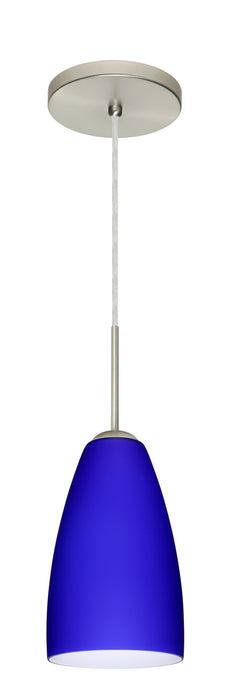 Besa 1JT-1511CM-LED-SN One Light Pendant, Satin Nickel