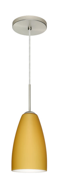Besa 1JT-1511VM-LED-SN One Light Pendant, Satin Nickel