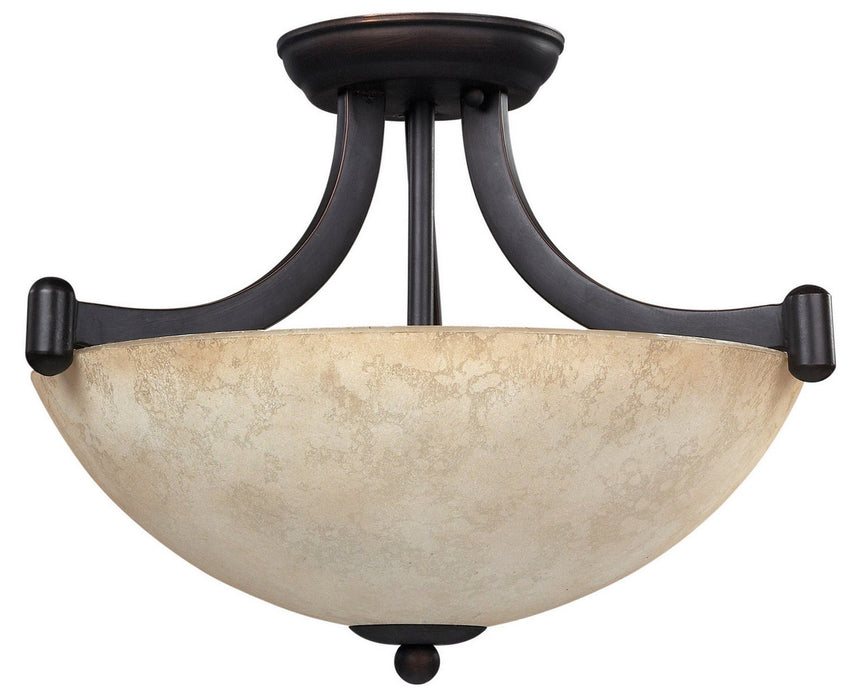 Canarm ICH375A03RA14 One Light Chandelier, Rubbed Antique