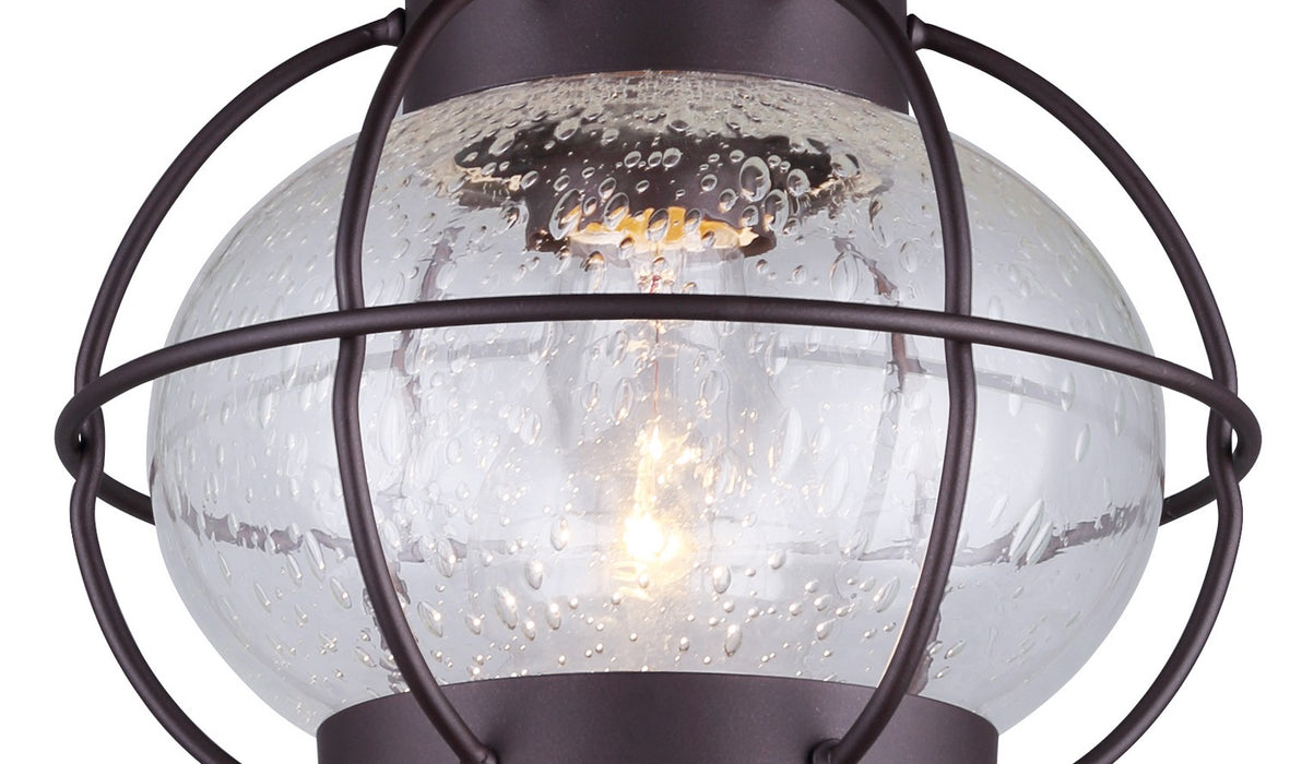 Canarm IFM636A08ORB One Light Flush Mount, Oil Rubbed Bronze